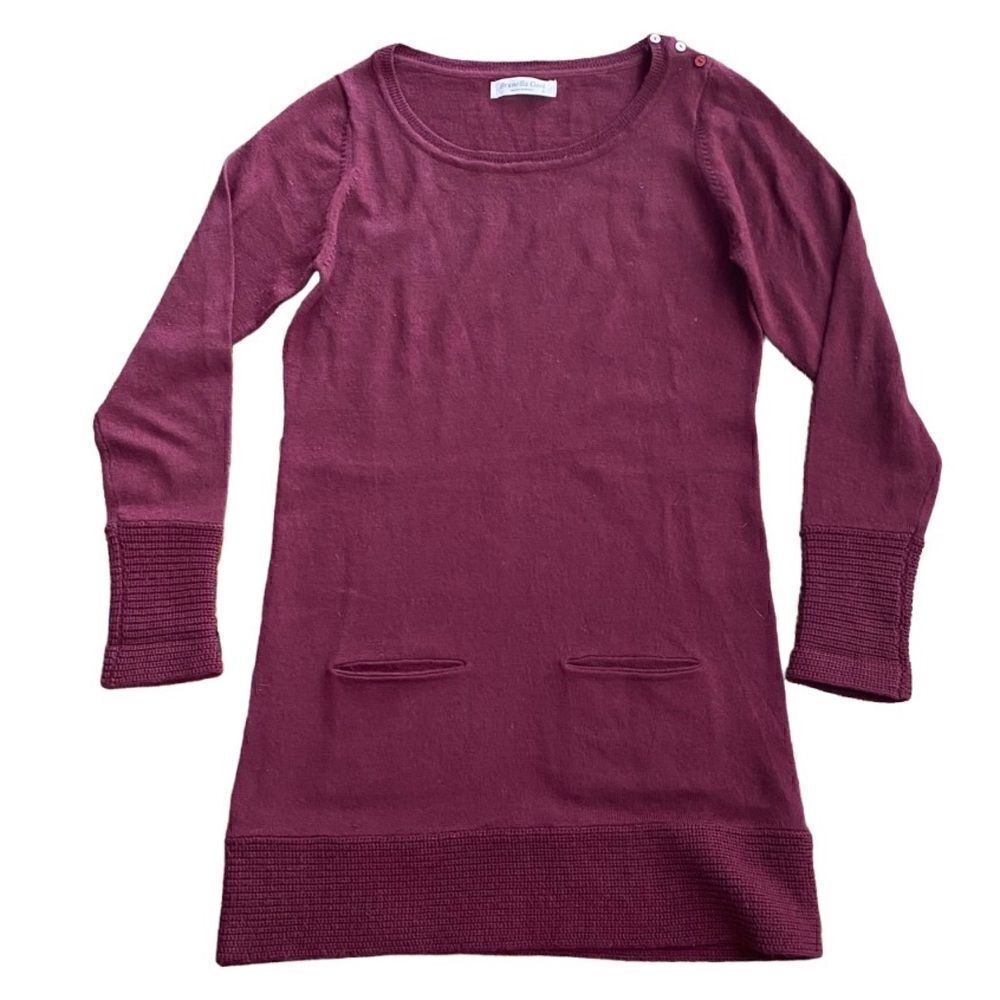 Brunella Gori Sweater Dress 100% Extrafine Merino Wool Large